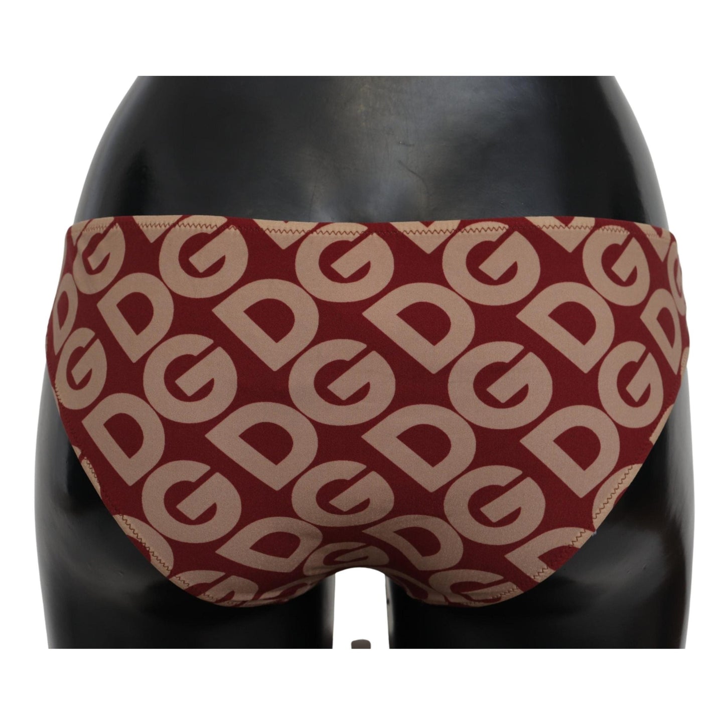 Multicolor DG Logo Print Bottom Beachwear Bikini Swimsuit