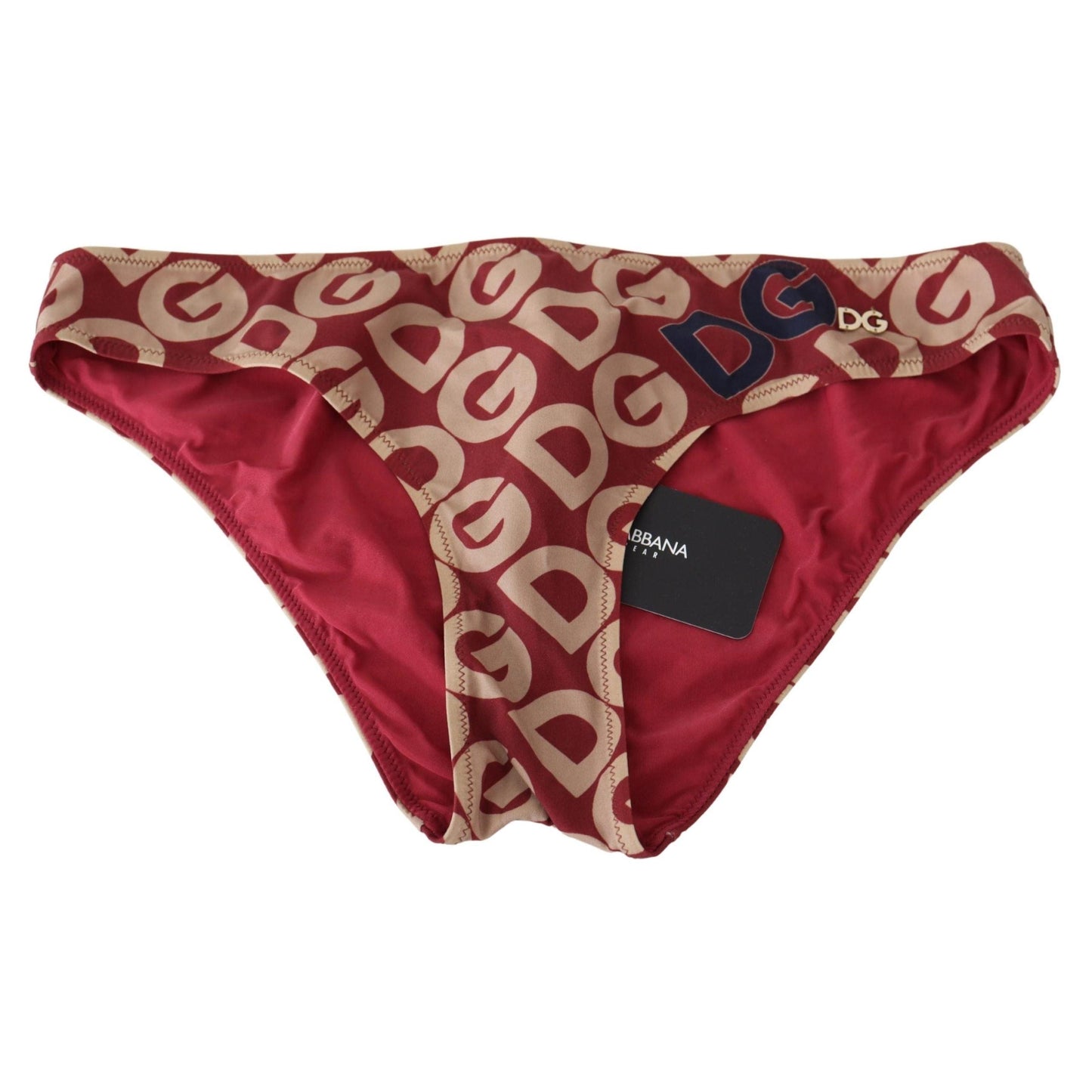 Multicolor DG Logo Print Bottom Beachwear Bikini Swimsuit