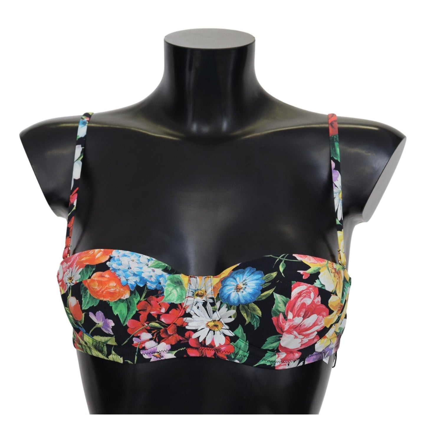 Multicolor Floral Print Swimwear Bikini Tops