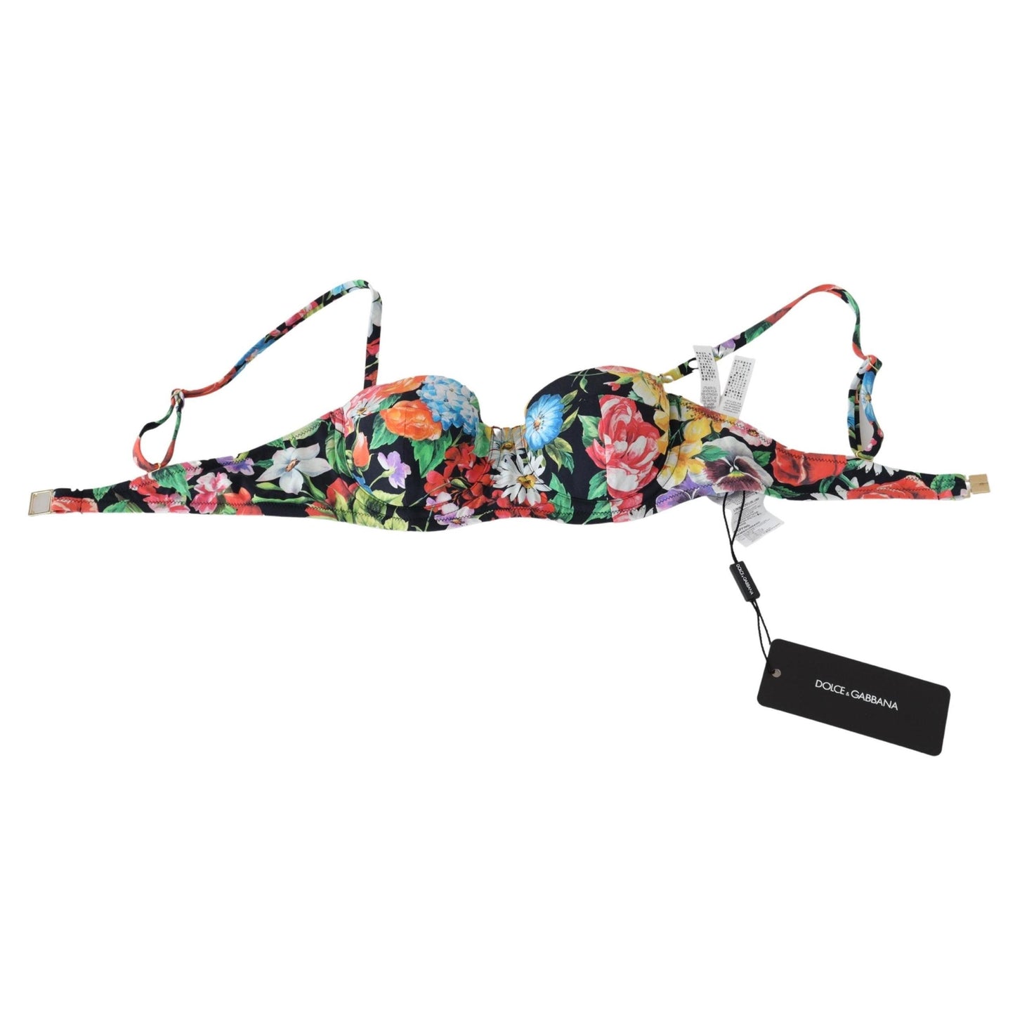 Multicolor Floral Print Swimwear Bikini Tops