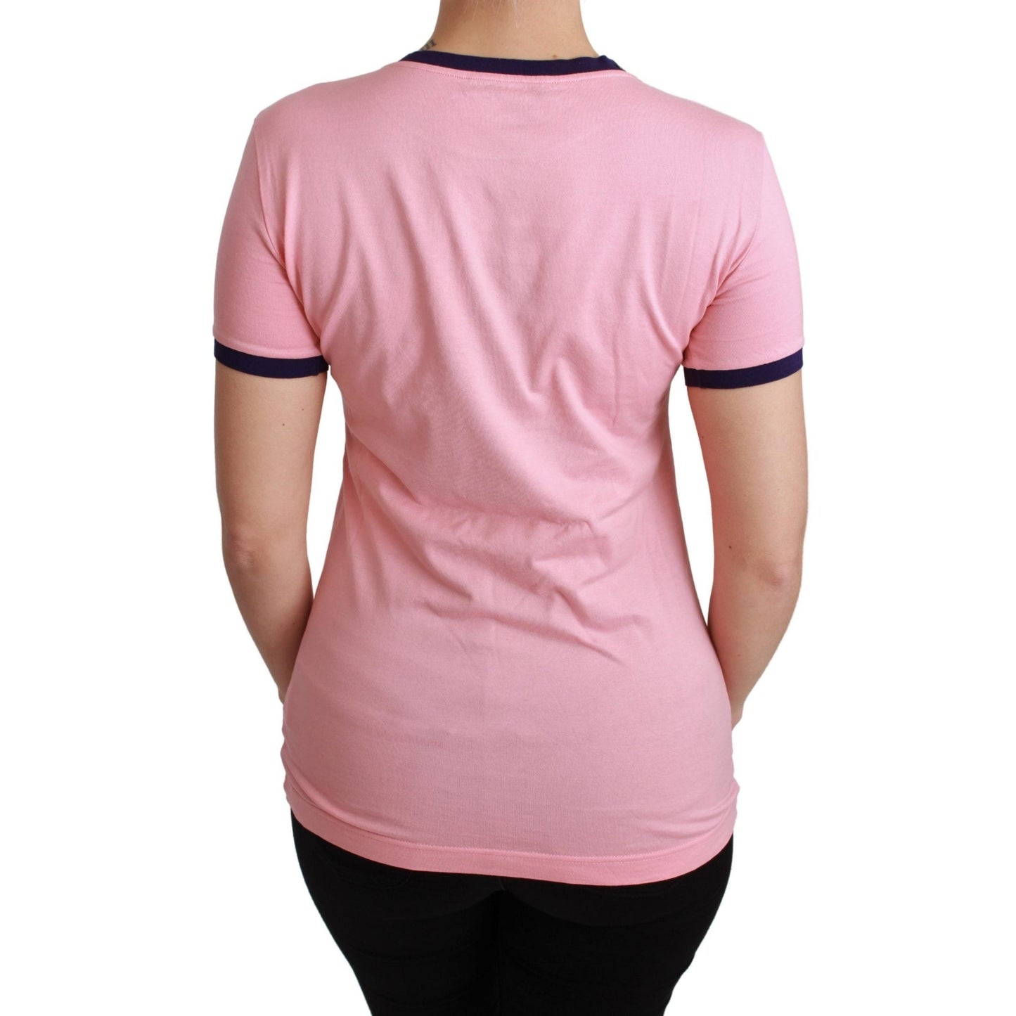 Pink YEAR OF THE PIG Top Cotton T-shirt