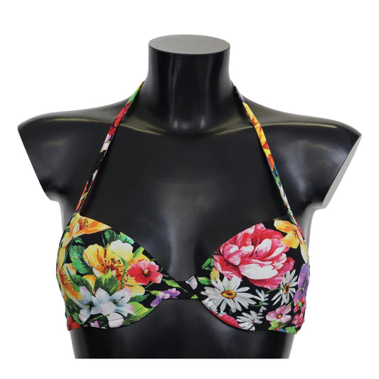 Multicolor Floral Print Beachwear Bikini Tops