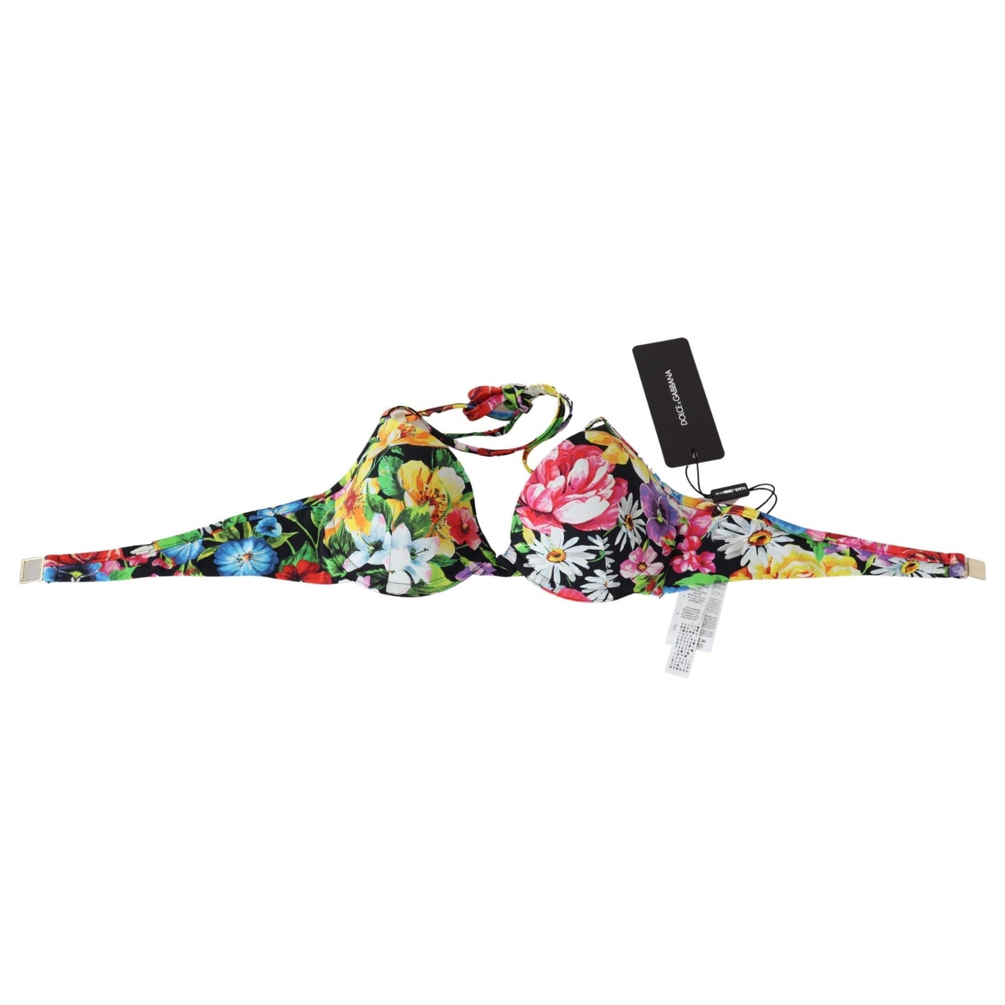Multicolor Floral Print Beachwear Bikini Tops