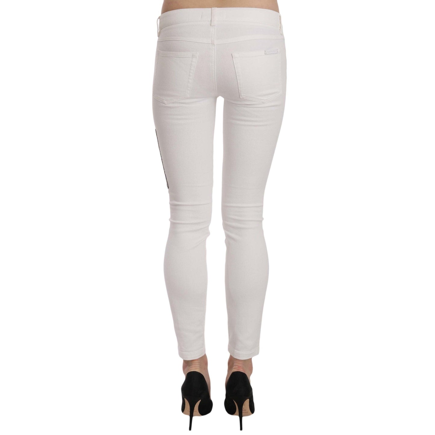 Queen Of Hearts Crystal Skinny Jeans - coffeewithmee2