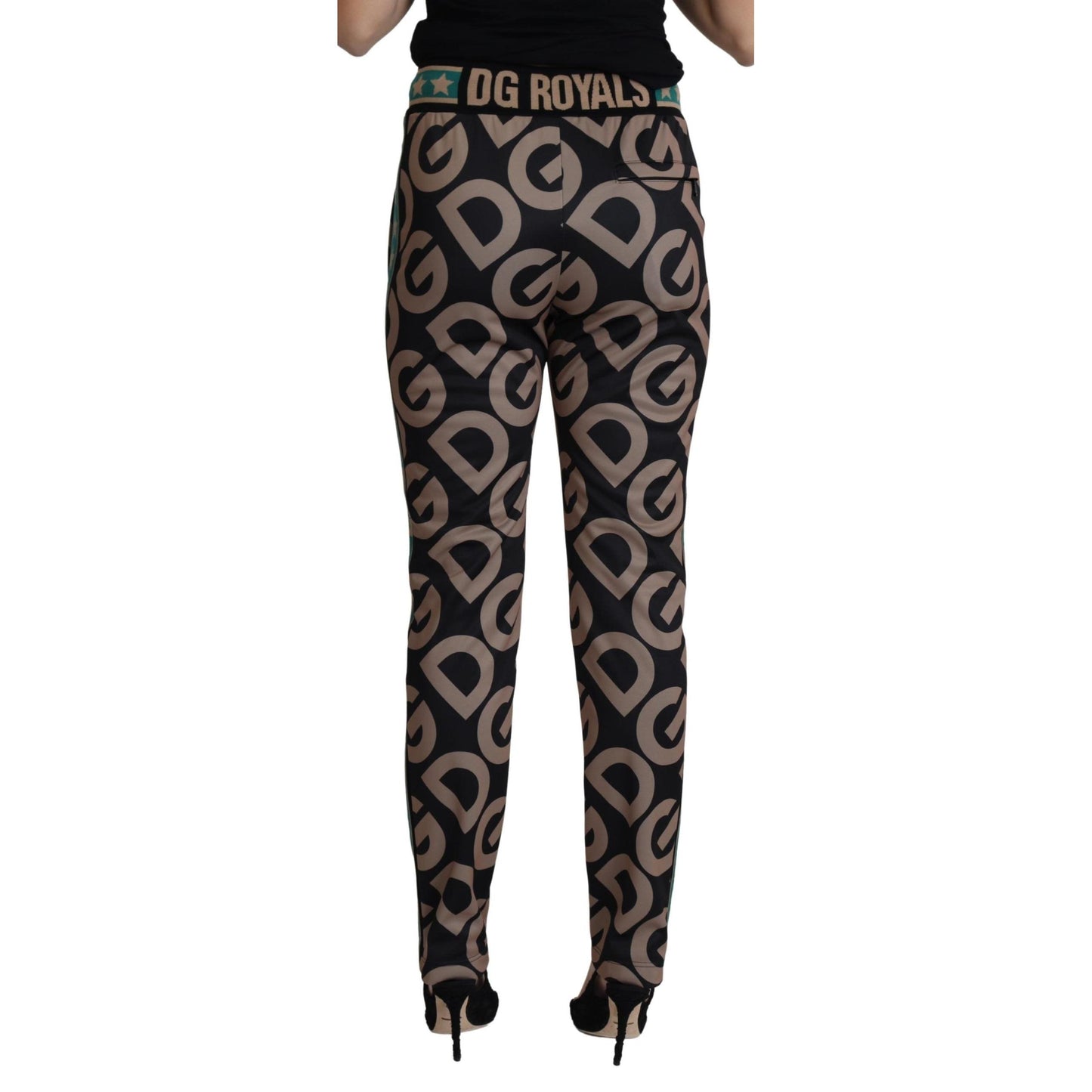 Multicolor DG Mania Print Straight Trouser Pant