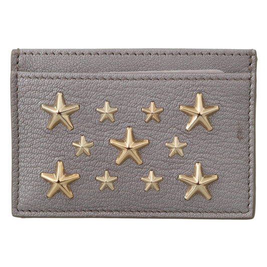 Umika Light Khaki/Gold Leather Card Holder - coffeewithmee2