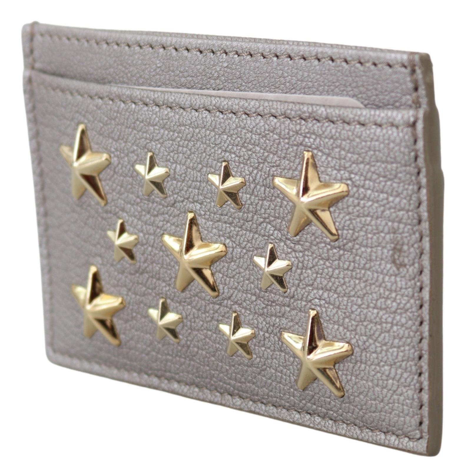 Umika Light Khaki/Gold Leather Card Holder - coffeewithmee2