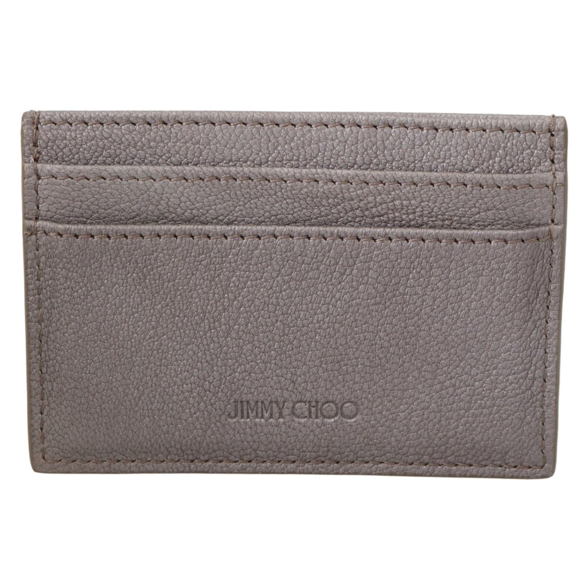 Umika Light Khaki/Gold Leather Card Holder - coffeewithmee2