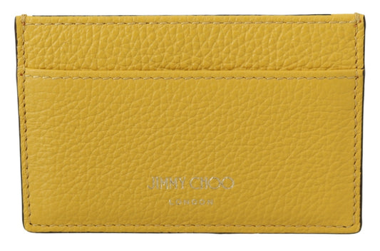 Aarna Yellow Leather Card Holder - coffeewithmee2