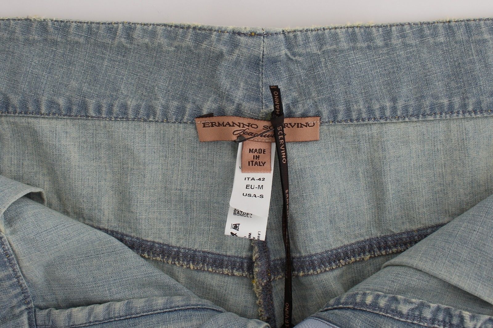 Beachwear Blue Denim City Casual Dress Shorts - coffeewithmee2Ermanno ScervinoP0865S