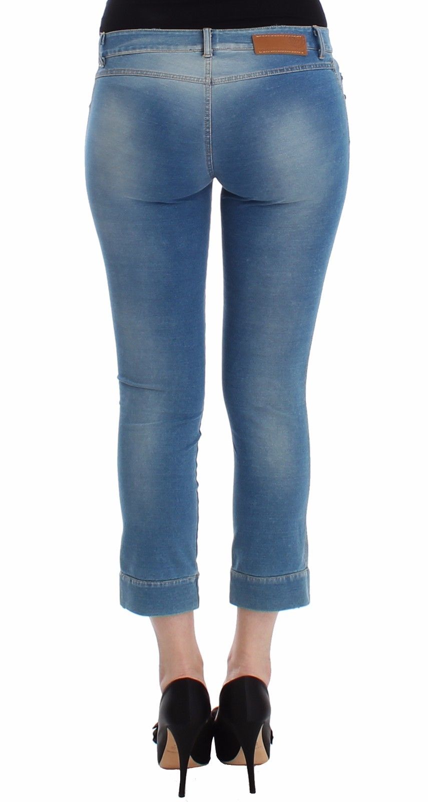 Beachwear Blue Jeans Capri Pants Cropped - coffeewithmee2Ermanno ScervinoP0804S