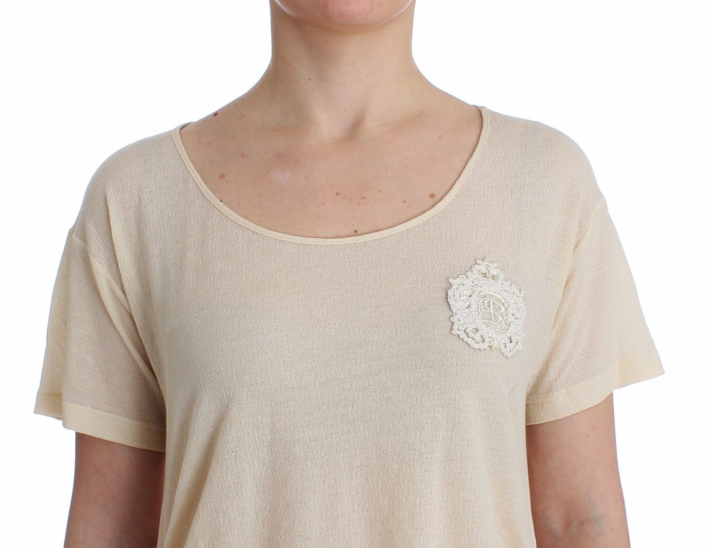 Beachwear White Maxi T-Shirt Top Blouse - coffeewithmee2Ermanno ScervinoP0844S