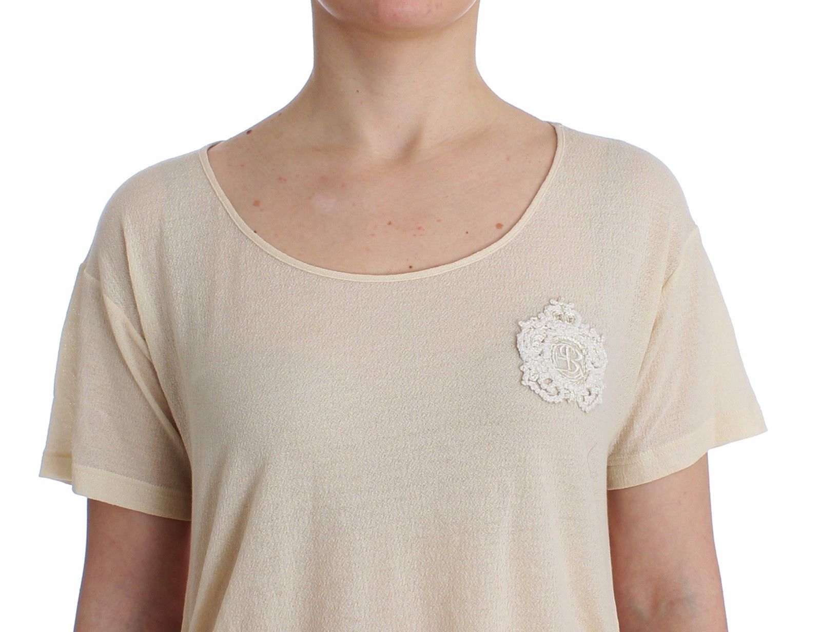 Beachwear White Maxi T-Shirt Top Blouse - coffeewithmee2Ermanno ScervinoP0844S