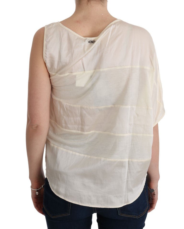 Beige Asymmetric Top Blouse - coffeewithmee2Costume NationalP2014S