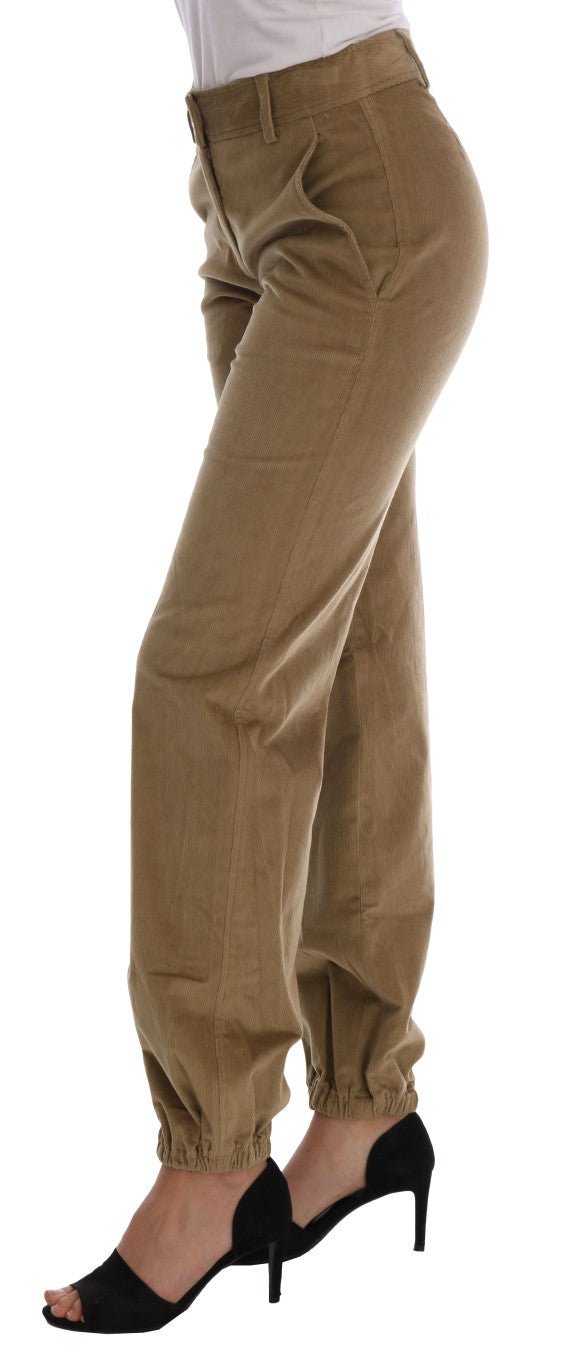 Beige Cotton Corduroys Pants - coffeewithmee2Ermanno ScervinoP2186S