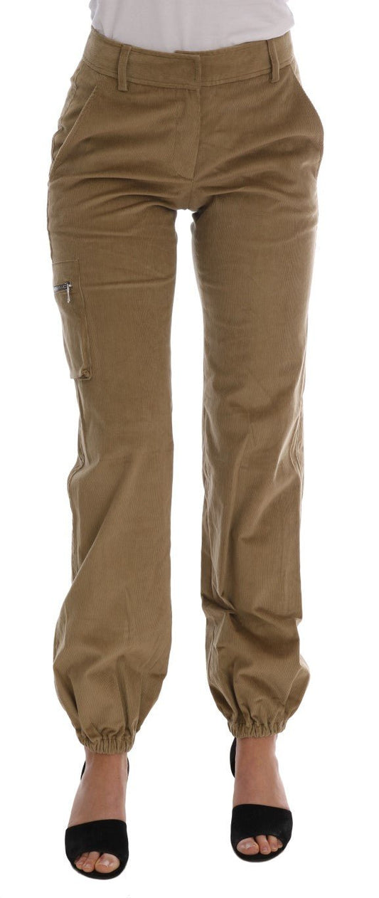 Beige Cotton Corduroys Pants - coffeewithmee2Ermanno ScervinoP2186S