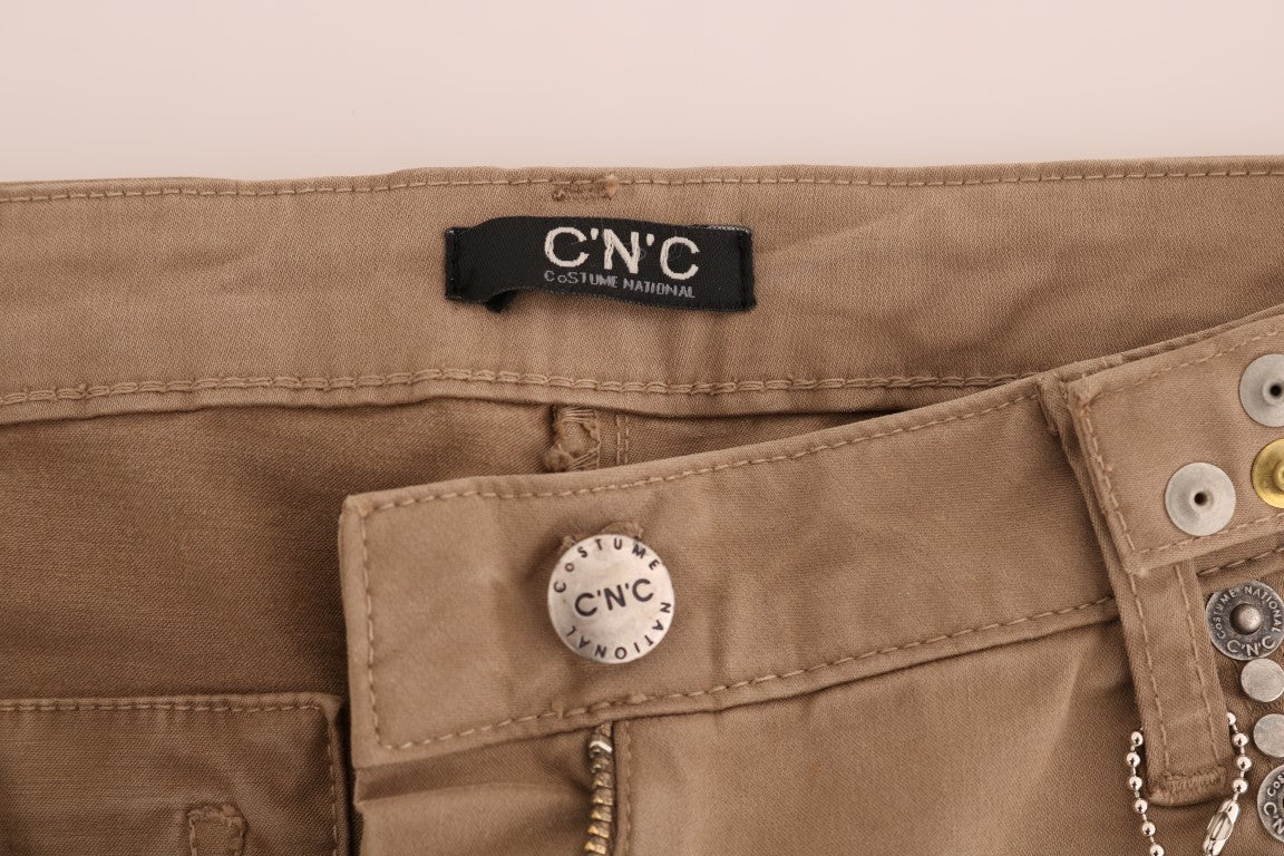 Beige Cotton Stretch Slim Fit Jeans - coffeewithmee2Costume NationalP2133S
