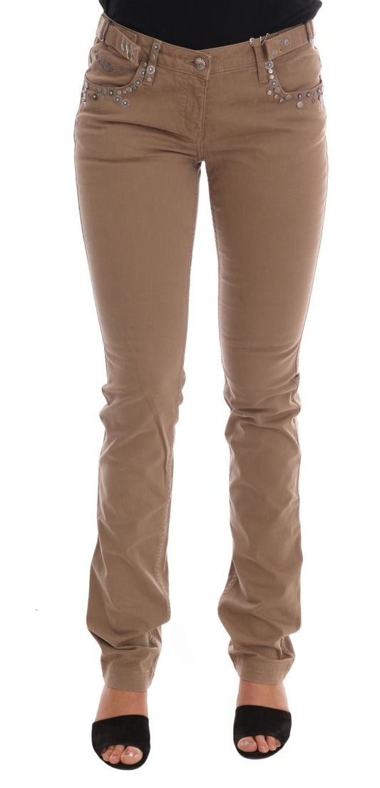 Beige Cotton Stretch Slim Fit Jeans - coffeewithmee2Costume NationalP2133S