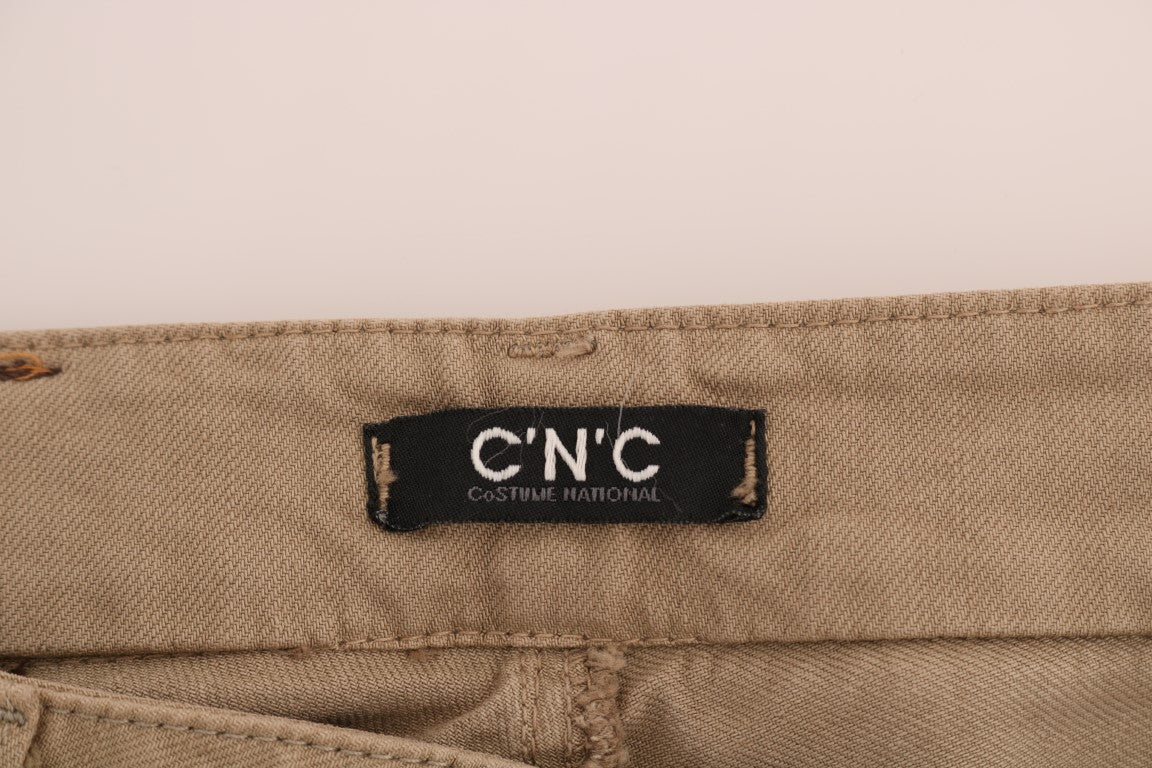 Beige Cotton Stretch Slim Fit Jeans - coffeewithmee2Costume NationalP2132S
