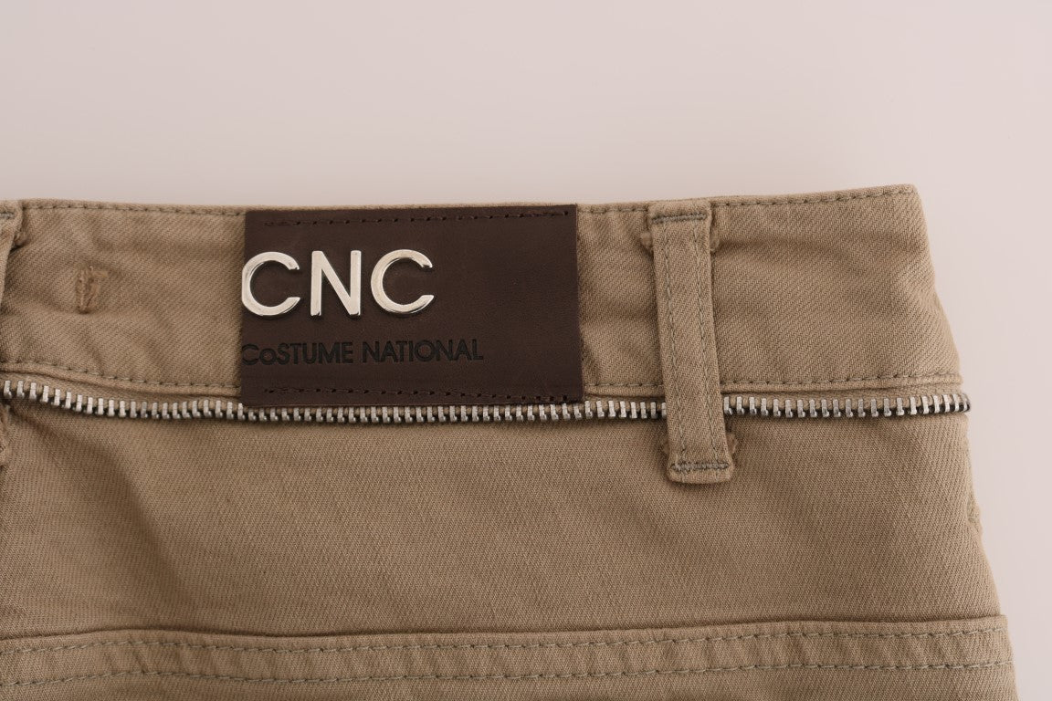 Beige Cotton Stretch Slim Fit Jeans - coffeewithmee2Costume NationalP2132S