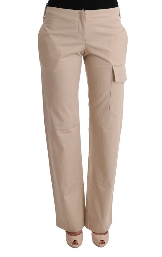 Beige Cotton Wool Regular Fit Pants - coffeewithmee2Ermanno ScervinoP1953S