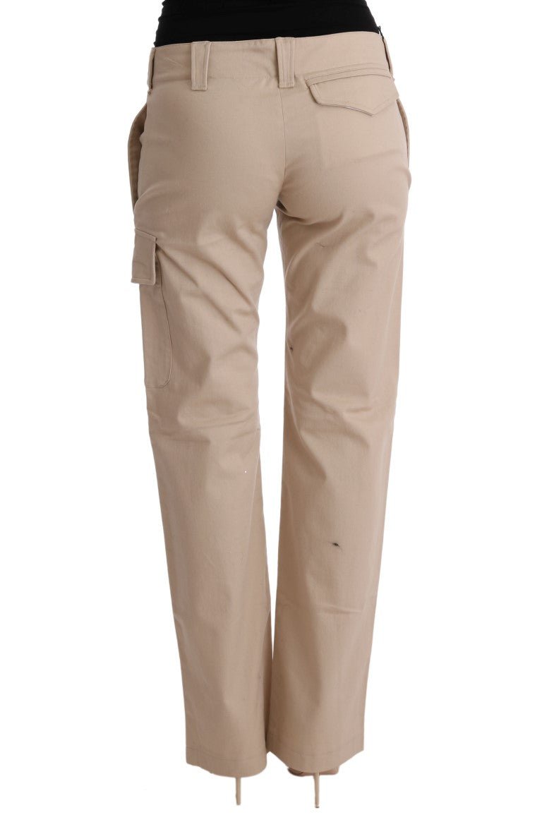 Beige Cotton Wool Regular Fit Pants - coffeewithmee2Ermanno ScervinoP1953S