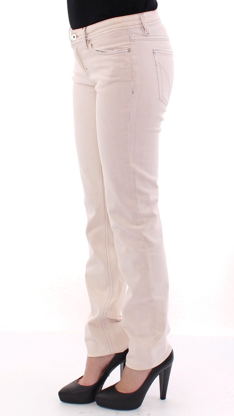 Beige CUTE Cotton Regular Fit Jeans Pants - coffeewithmee2Dolce & GabbanaP1274S