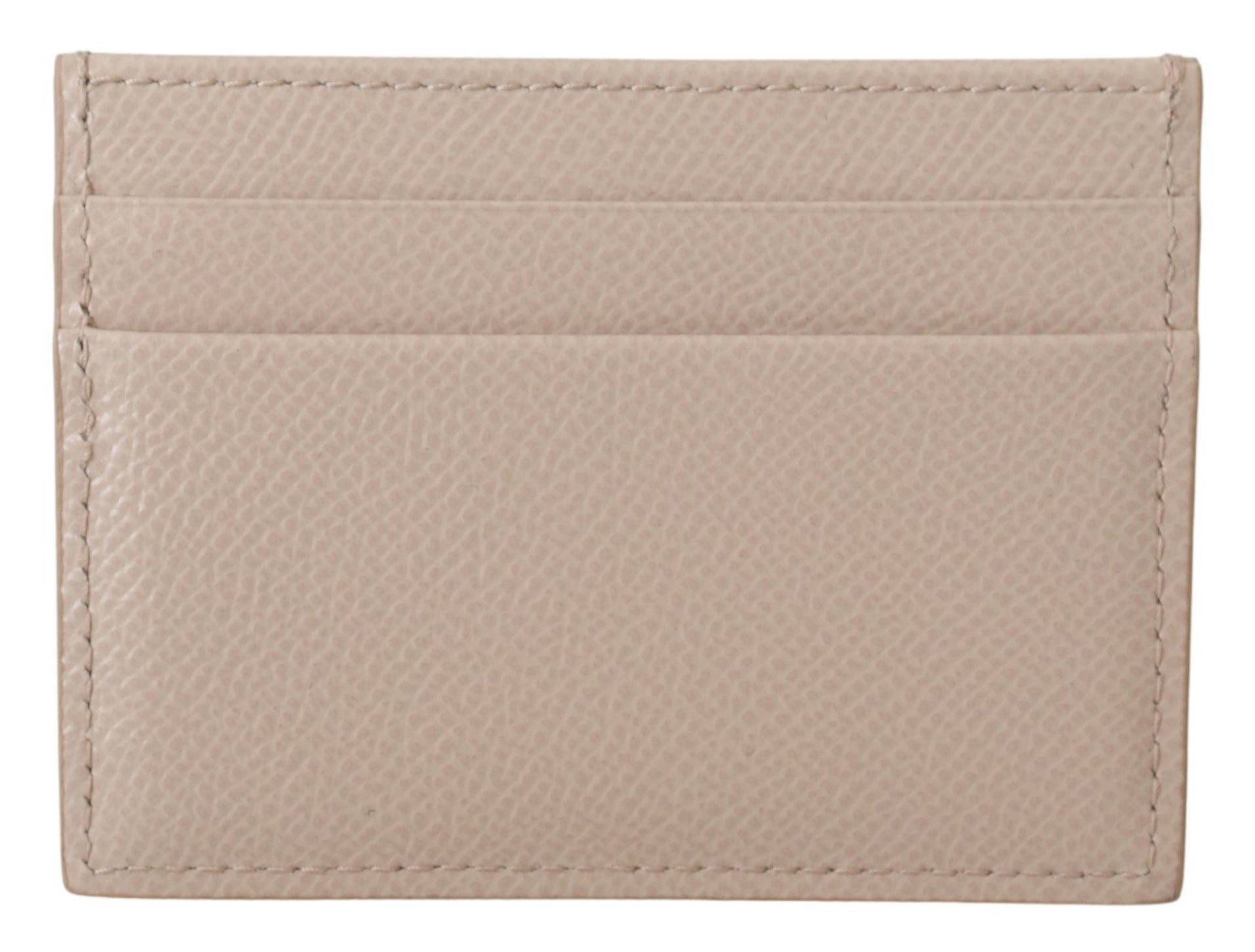 Beige Dauphine Leather Jewel DG Logo Wallet - coffeewithmee2Dolce & GabbanaP0382S