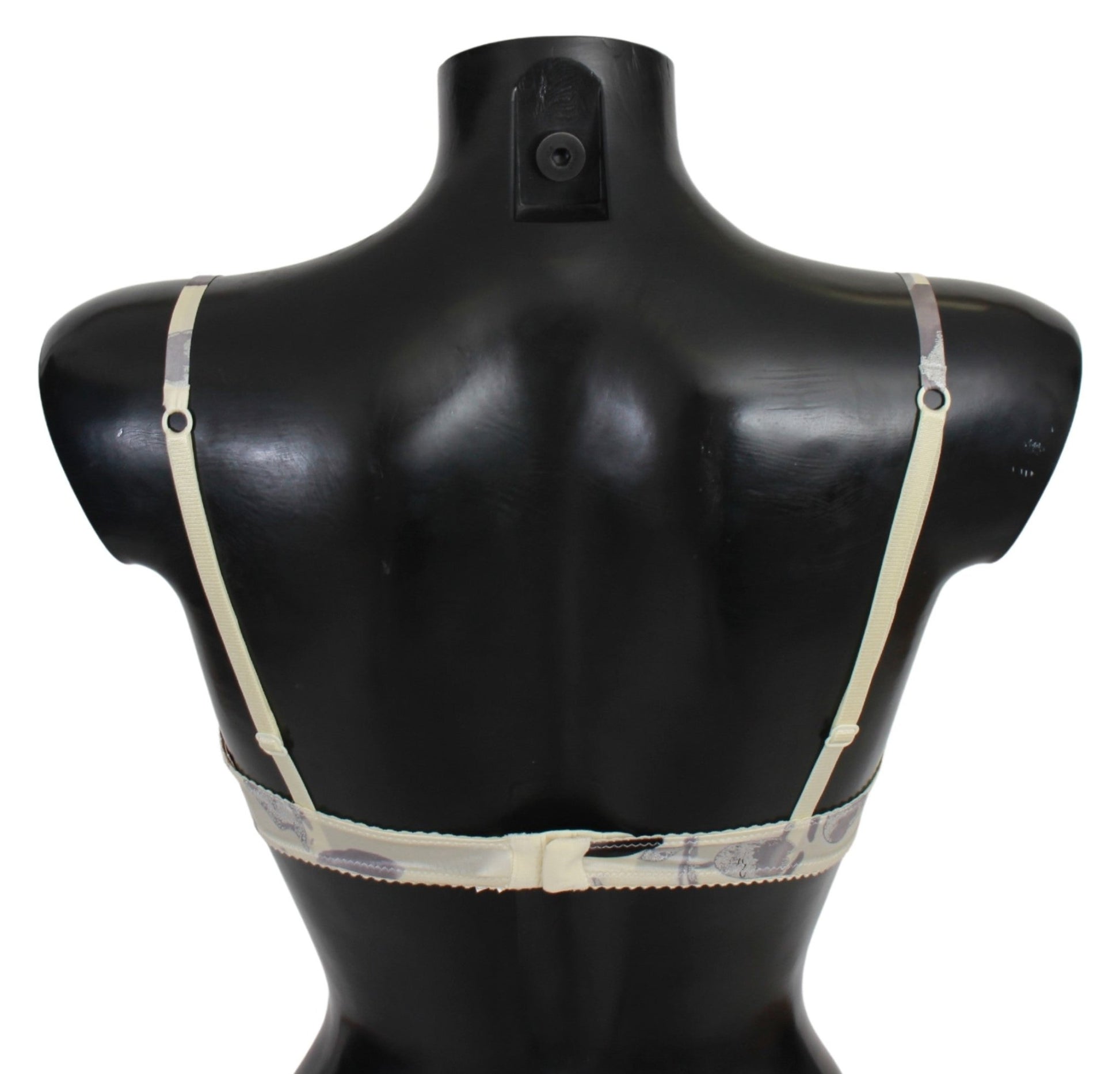 Beige Gray Lace Push Up Bra Silk Underwear - coffeewithmee2Ermanno ScervinoP3207S