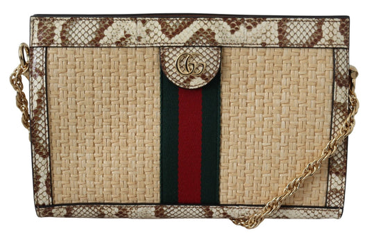 Beige Orphidia Chain Shoulder Bag - coffeewithmee2GucciP0237S