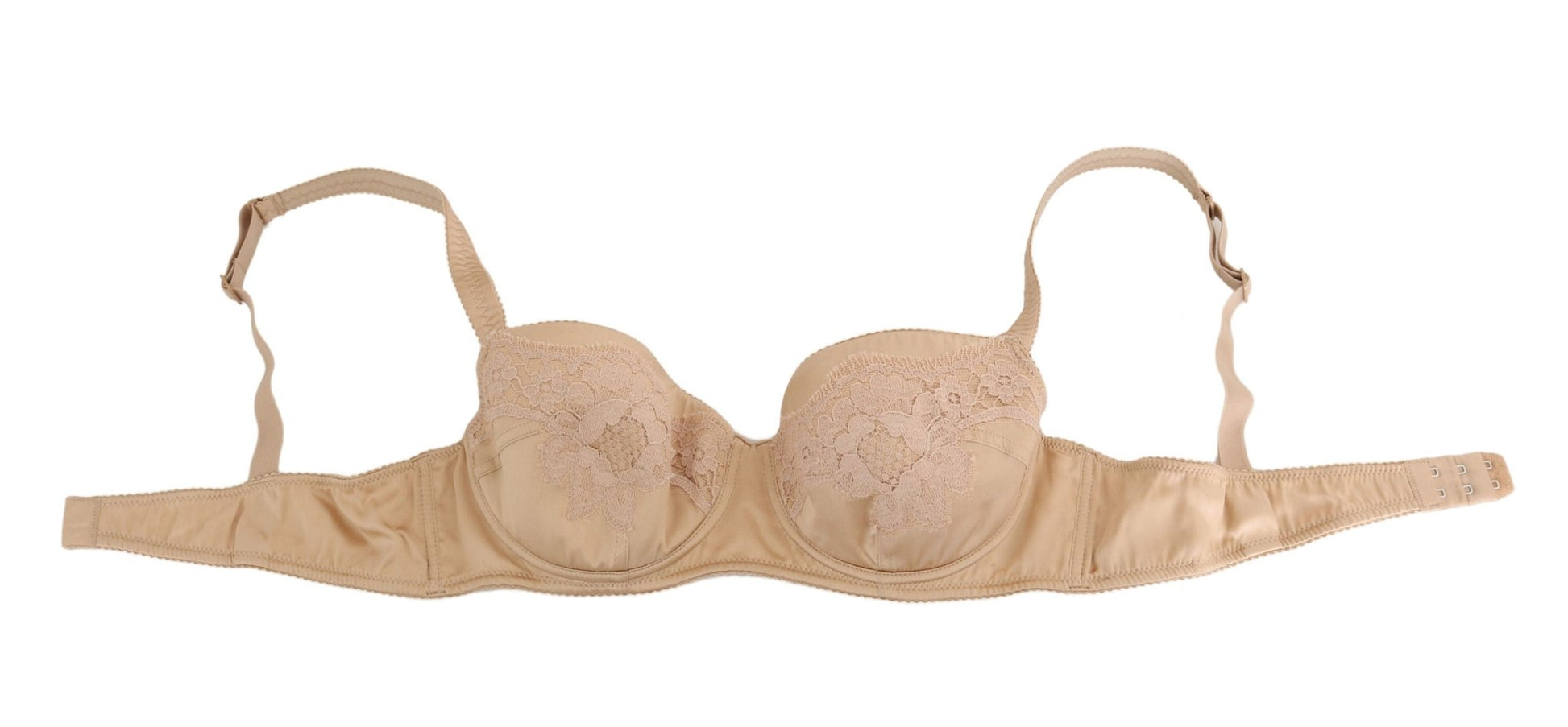 Beige Silk Floral Stretch Underwear - coffeewithmee2Dolce & GabbanaP1594S