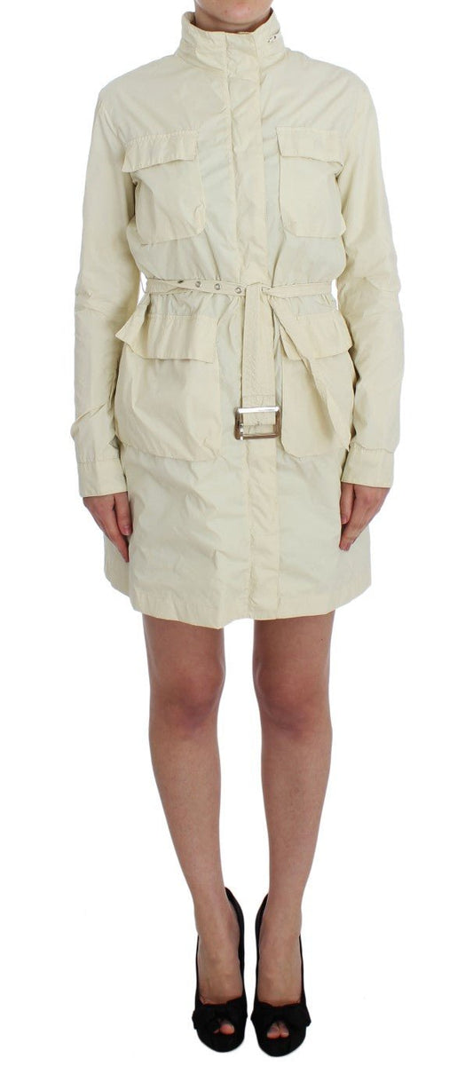 Beige Weather Proof Trench Jacket Coat - coffeewithmee2P.A.R.O.S.H.P1731S