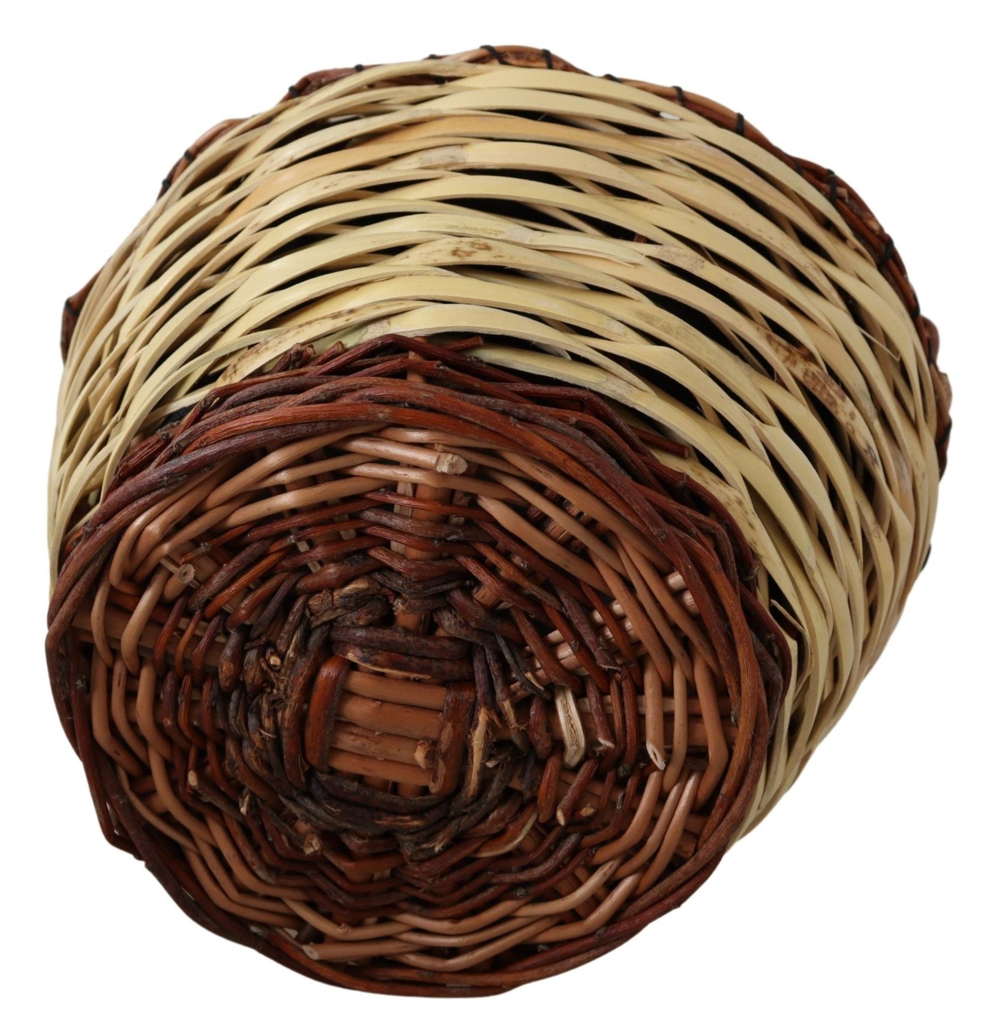 Beige Wood Wicker Rattan Basket Tote Bag - coffeewithmee2Dolce & GabbanaP0319S