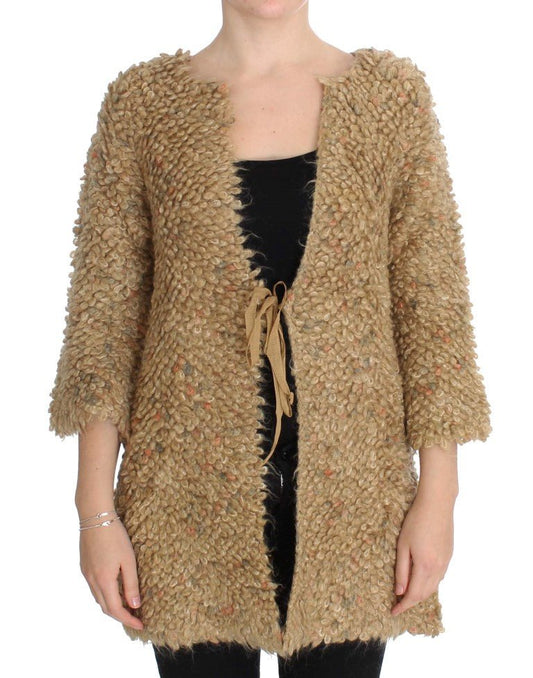 Beige Wool Blend Cape Sweater - coffeewithmee2PINK MEMORIESP1124S