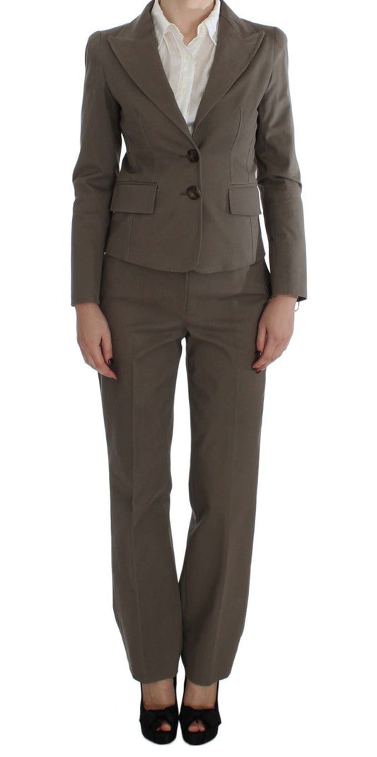 Beige Wool Cotton Suit - coffeewithmee2BENCIVENGAP1660S