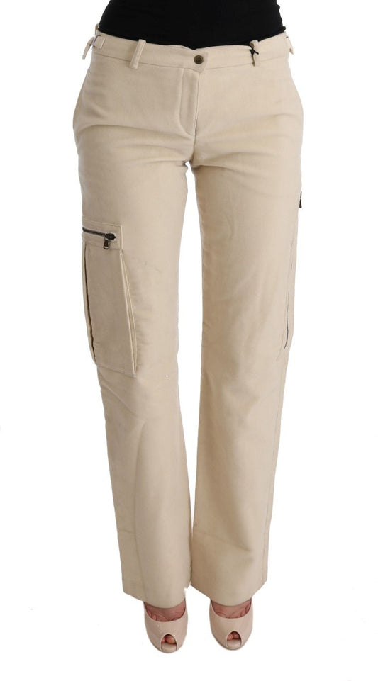 Beige Wool Cropped Regular Fit Pants - coffeewithmee2Ermanno ScervinoP1952S