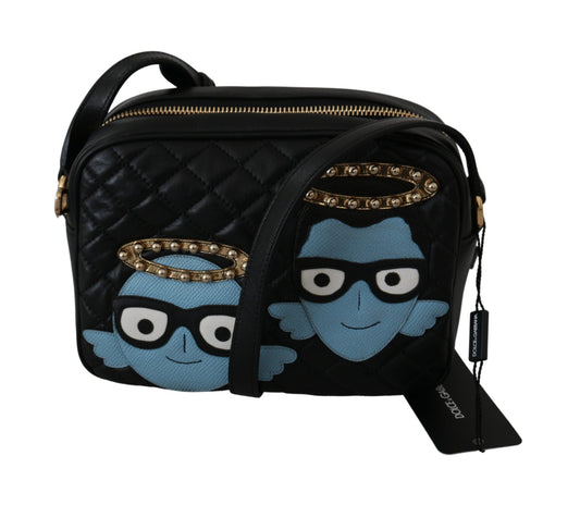 Black Angel Men Patch Crossbody Borse GLAM Leather Bag - coffeewithmee2Dolce & GabbanaP0094S