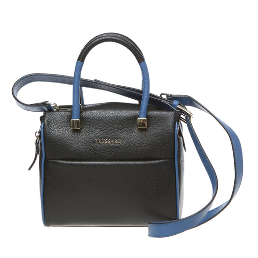 Black- Blue Handbag - coffeewithmee2TrussardiP0119S