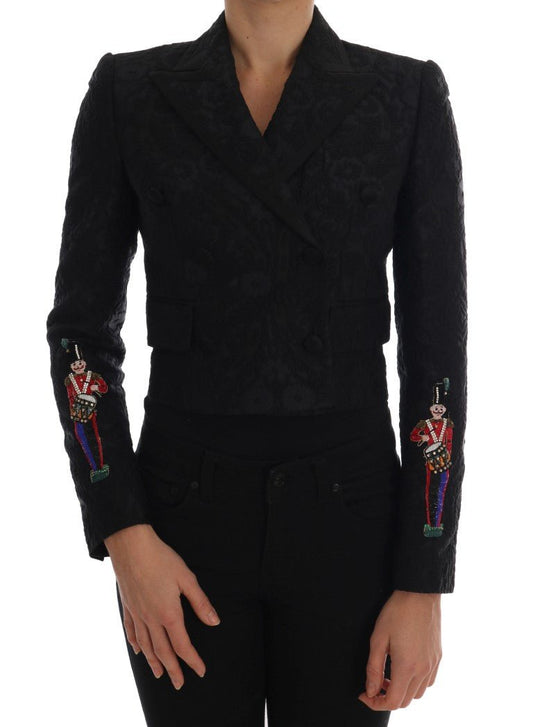 Black Brocade Blazer Jacket - coffeewithmee2Dolce & GabbanaP1318S
