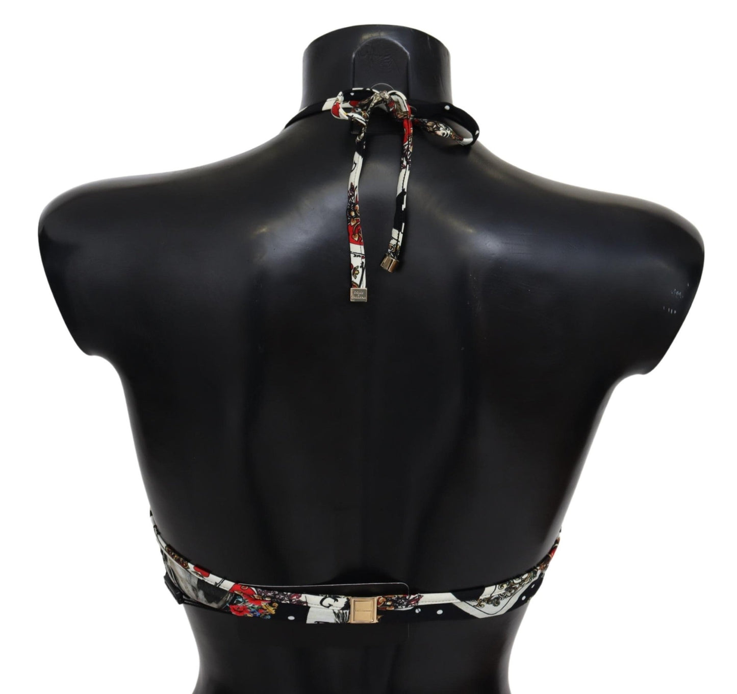 Black Card Deck Print Women Swimwear Bikini Tops - coffeewithmee2Dolce & GabbanaP4142S