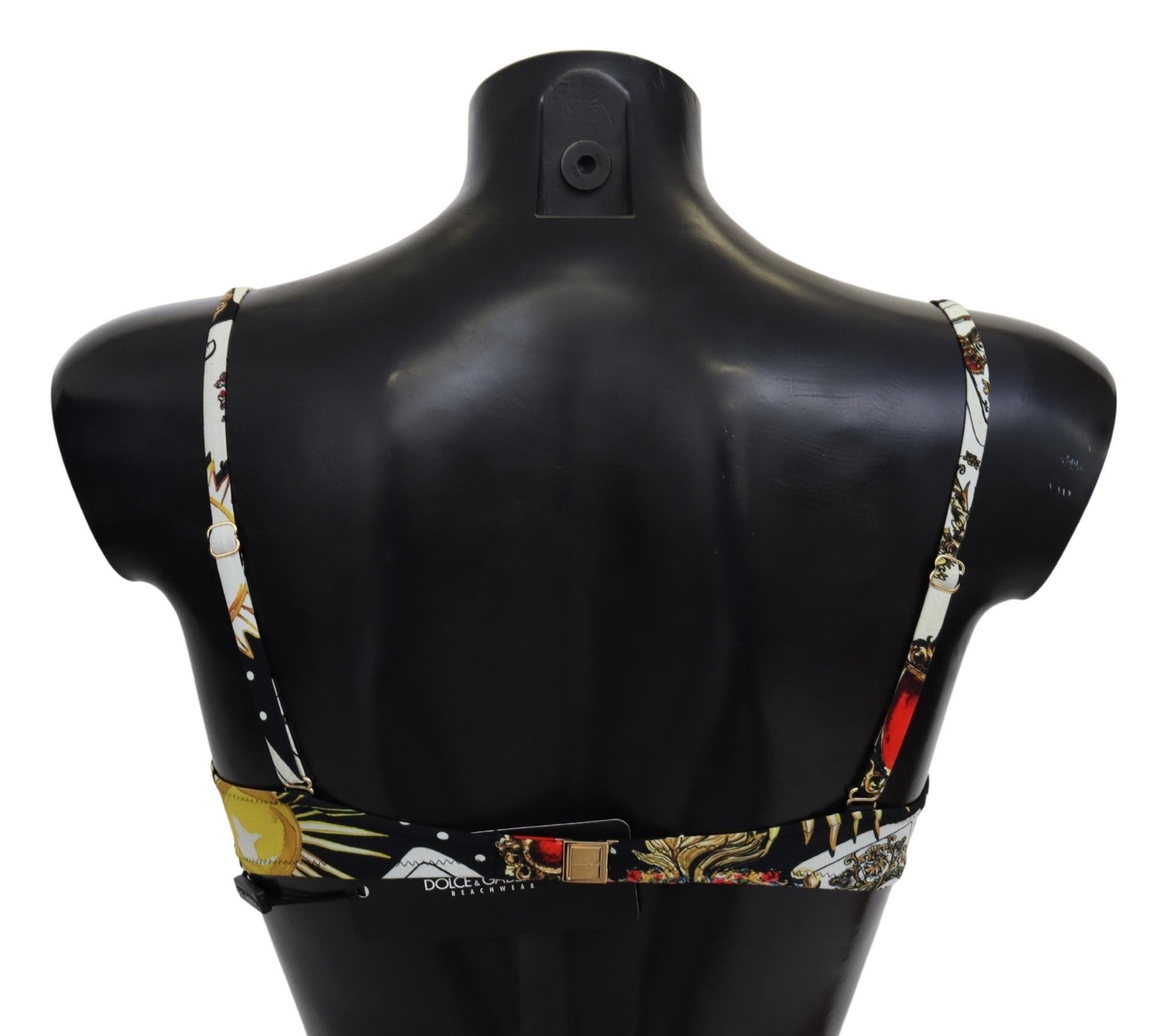 Black Card Deck Print Women Swimwear Bikini Tops - coffeewithmee2Dolce & GabbanaP4143S