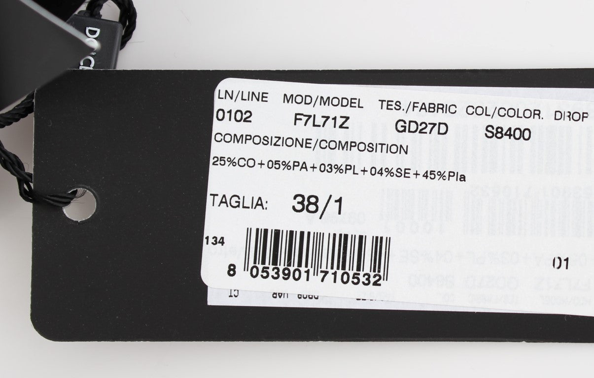 Black Clear Crystal Runway Blouse Top - coffeewithmee2Dolce & GabbanaP0936S