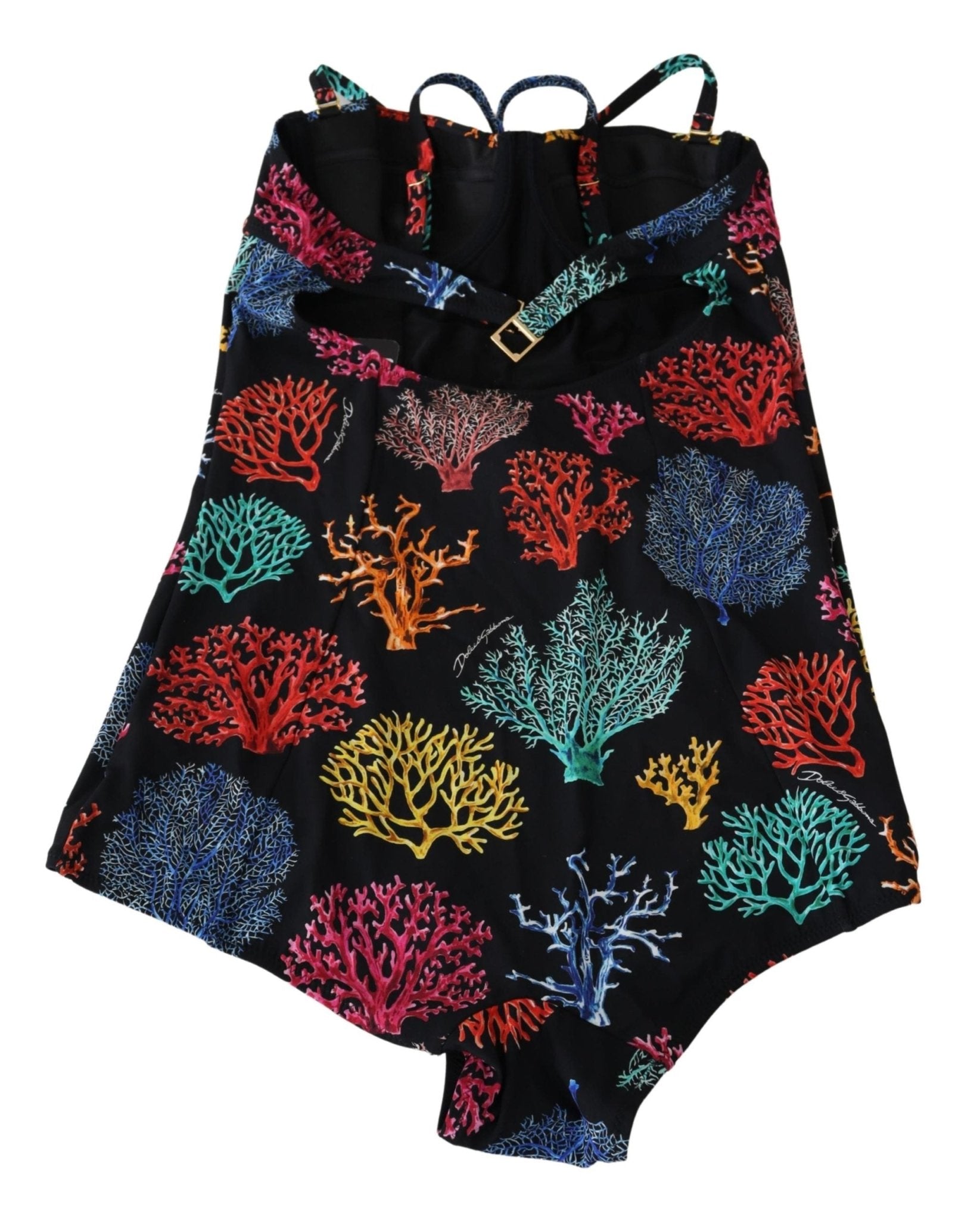 Black Coral One Piece Swimwear Swimsuit Bikini - coffeewithmee2Dolce & GabbanaP3921S