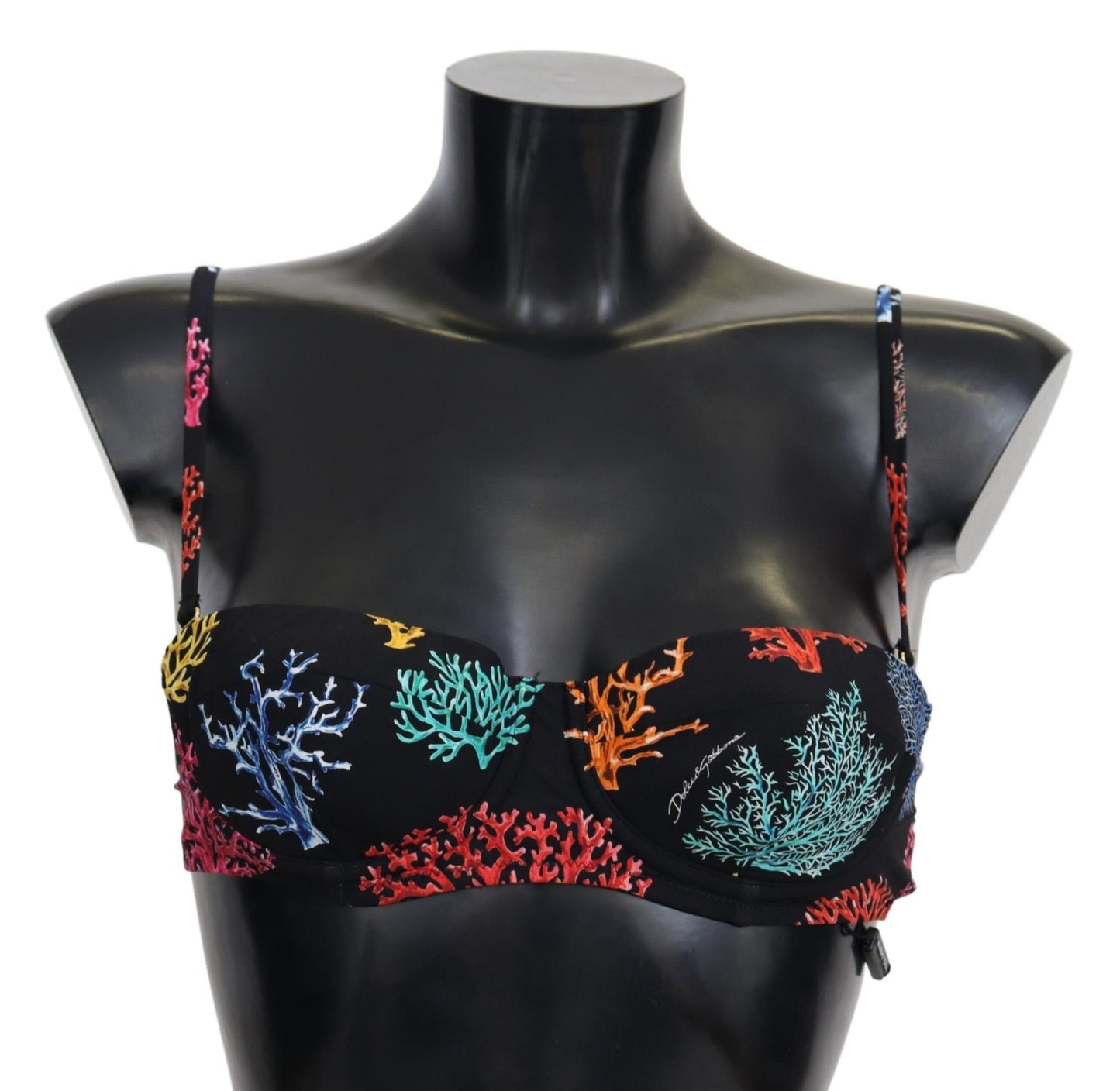 Black Corals Print Swimsuit Beachwear Bikini Tops - coffeewithmee2Dolce & GabbanaP4113S