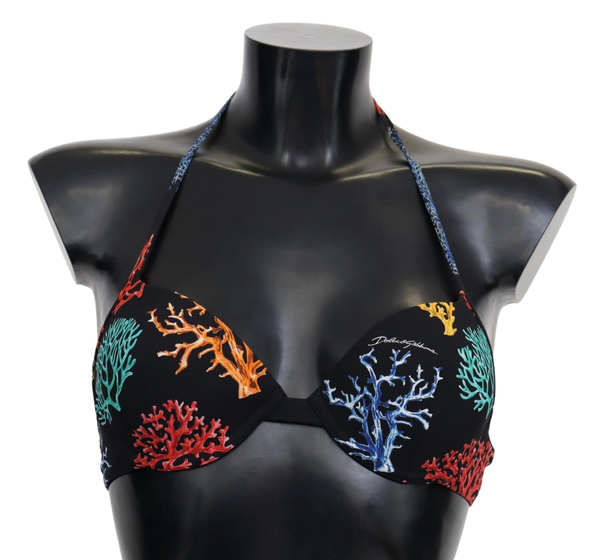 Black Corals Print Women Beachwear Bikini Tops - coffeewithmee2Dolce & GabbanaP4112S