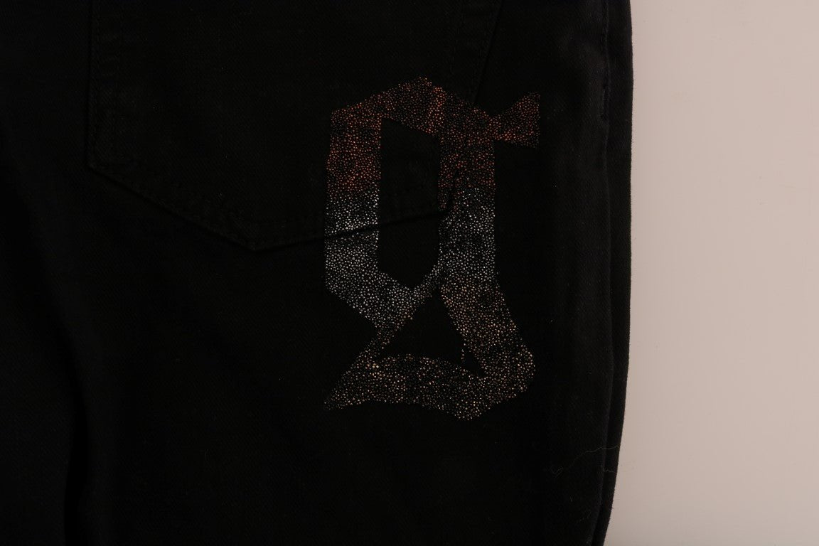 Black Cotton Denim Stretch Regular Fit Jeans - coffeewithmee2John GallianoP2177S