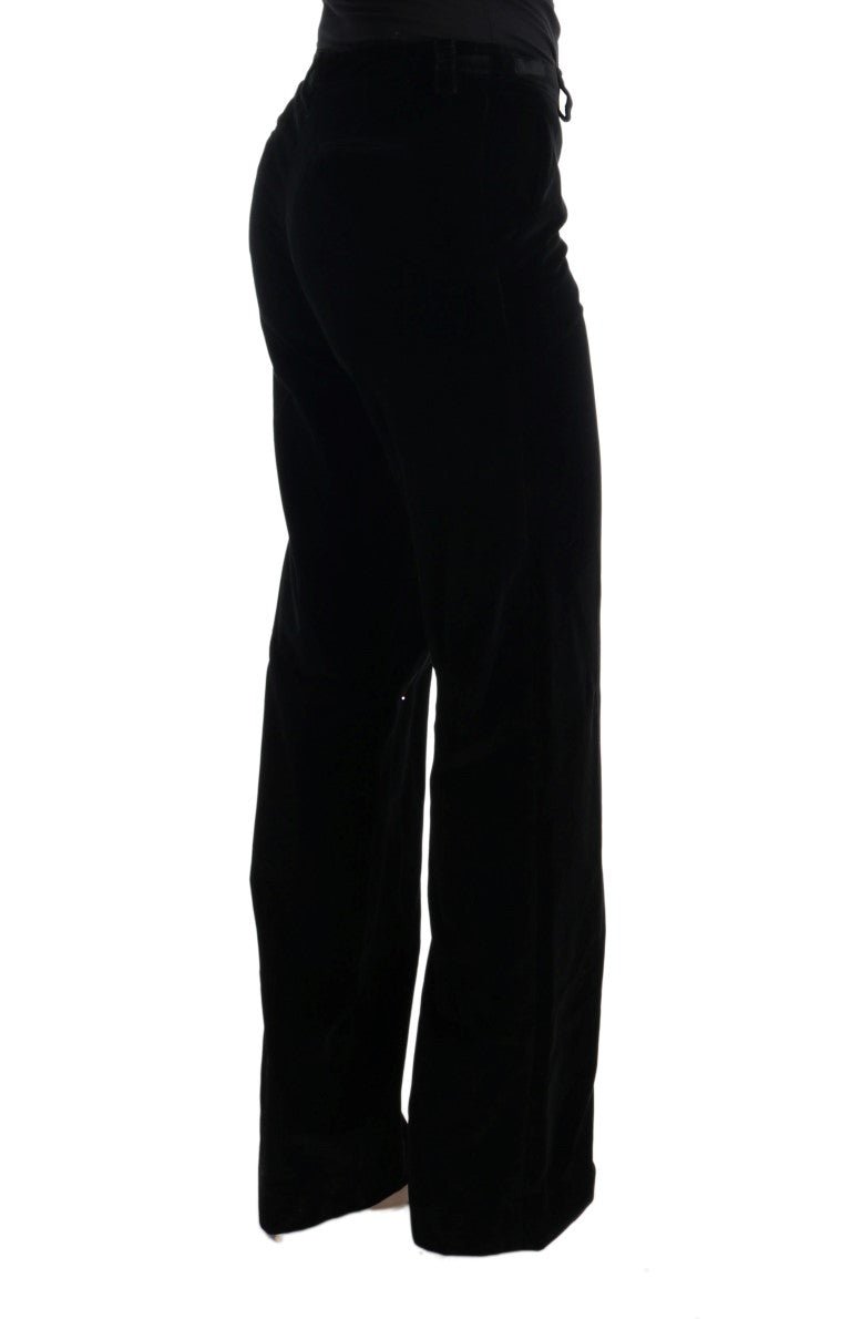 Black Cotton Regular Fit Formal Pants - coffeewithmee2Ermanno ScervinoP1948S