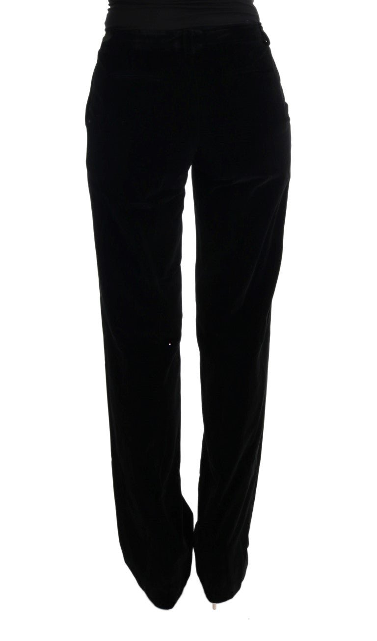 Black Cotton Regular Fit Formal Pants - coffeewithmee2Ermanno ScervinoP1948S