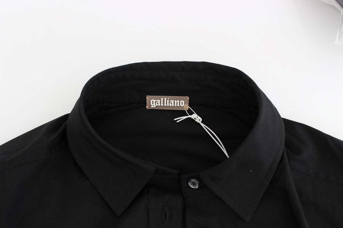 Black cotton shirt top - coffeewithmee2John GallianoP0520S