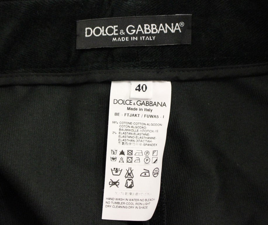 Black cotton shorts pants - coffeewithmee2Dolce & GabbanaP0744S